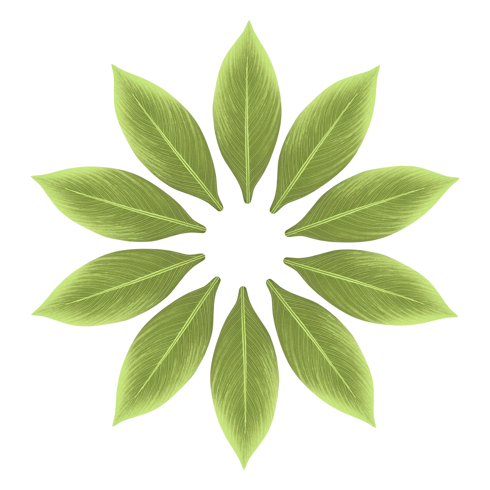 

10Pcs Lifelike Artificial Green Leaves for Party Decorations Centerpieces Photo Props Jungle Themed Events Forest Animal Figures