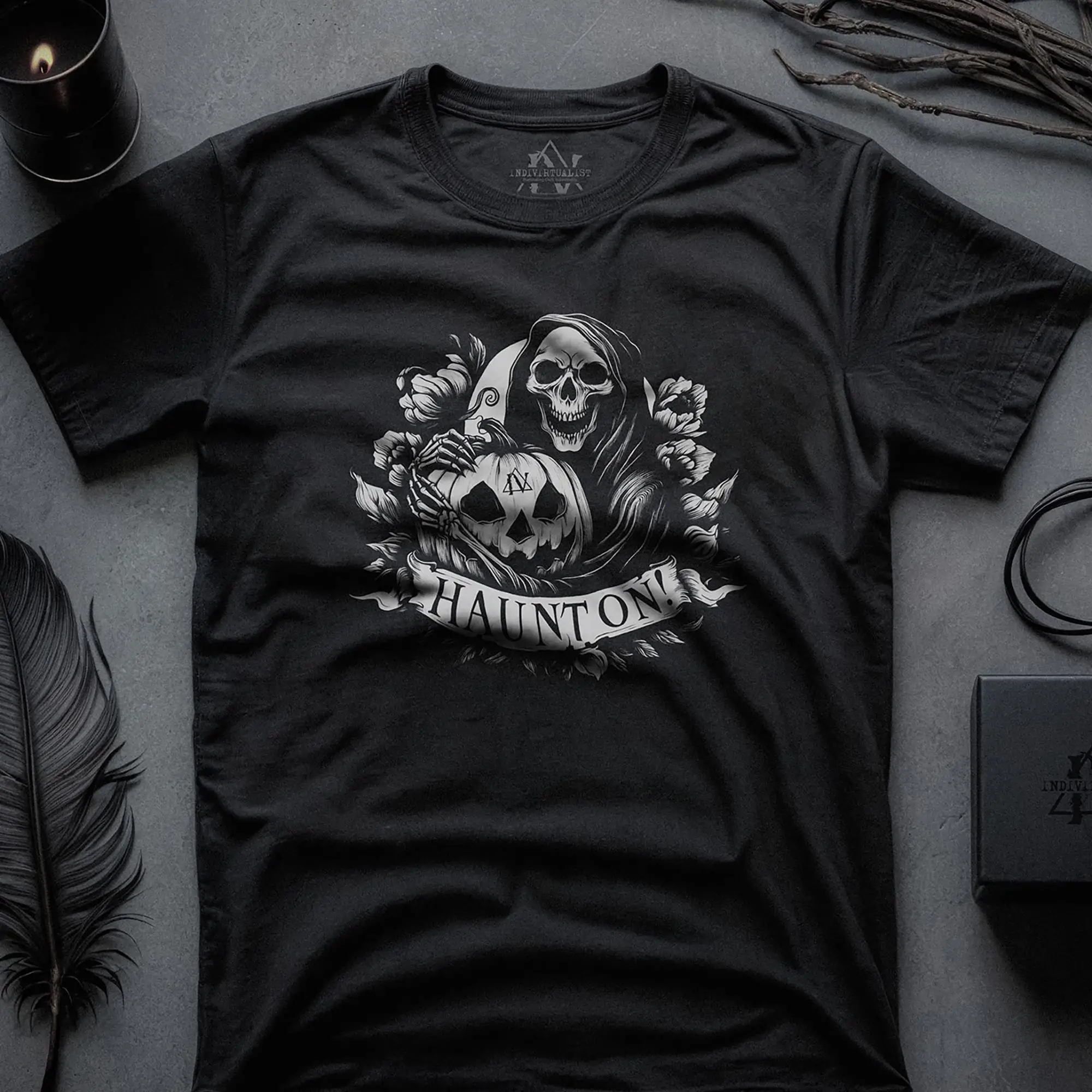 

Halloween T Shirt Gothic Pumpkin Dark Academia Spooky Fun Outfit Skeleton Alt Clothing Goth Crust Punk Grunge