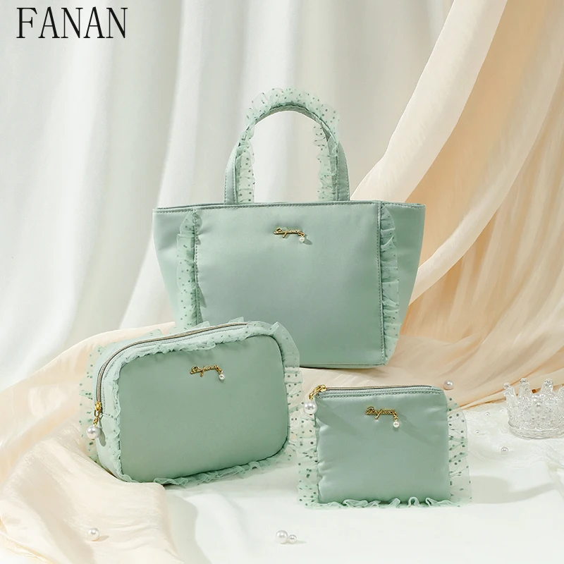 Japanese Style Makeup Bag Portable Travel Multifunctional Storage Cosmetic Bags Femme Large Capacity Women's Handbags