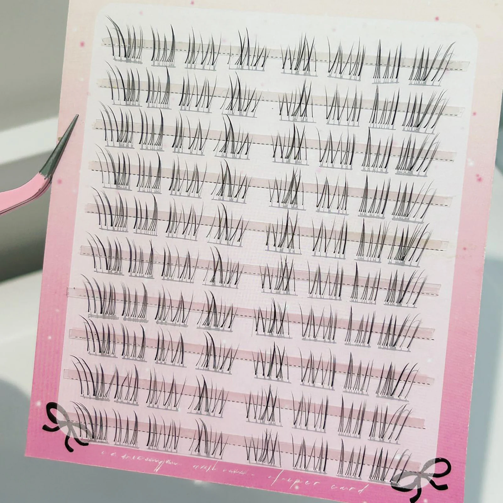 Glue free Realistic False Eyelashes Manga cat eye no glue lash diy individual cluster lashes Daily Eyelash makeup professional