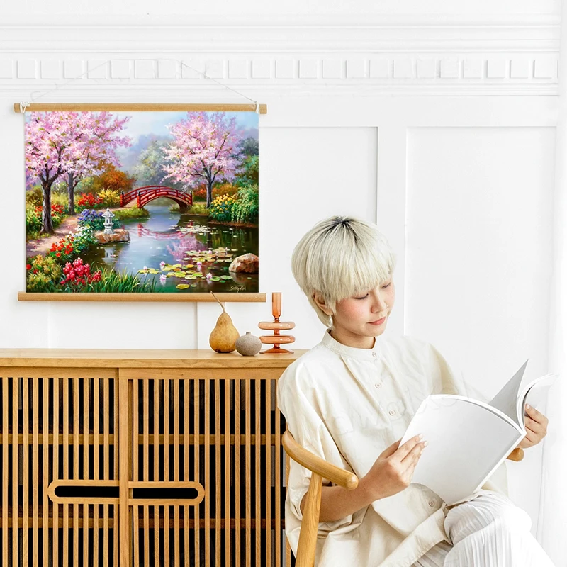 Große dekorative DIY-Diamantkunst, Gemälde, Landschaft, verschneite Kabine, Heimdekoration, volle quadratische und runde Mosaik-Stickerei, Kreuzstich