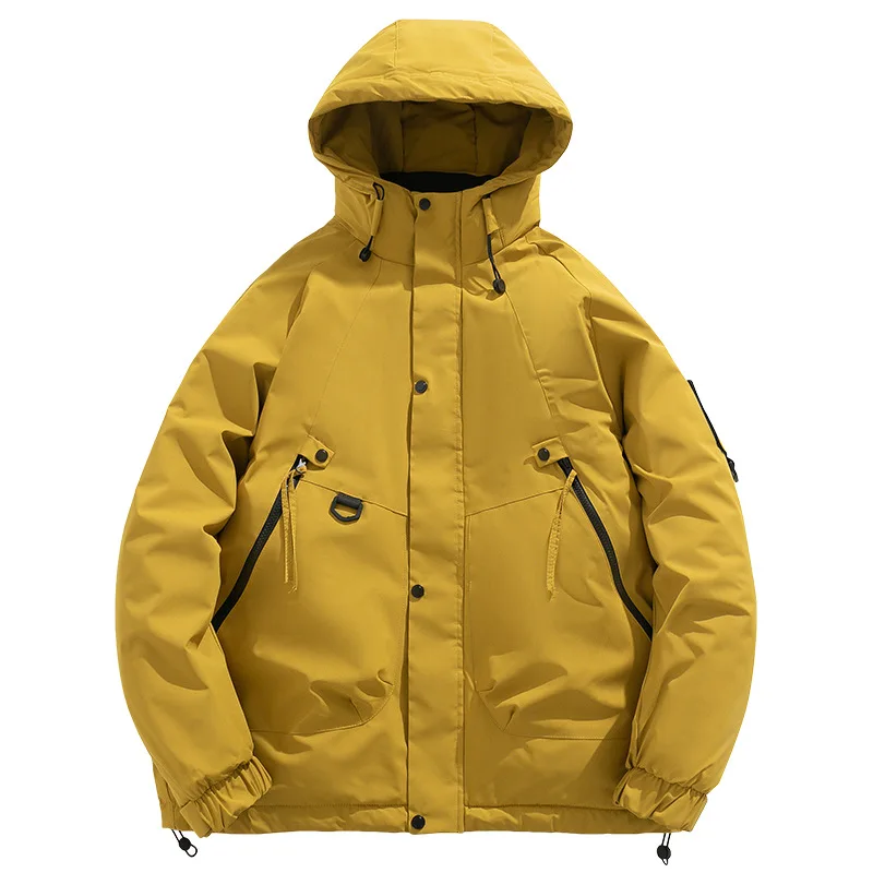 

Men's 3 in 1 Waterproof Ski Jacket Warm Winter Snow Coat Puffer Rain Jacket Windproof Hooded with Inner Graphene Warm Down Coat