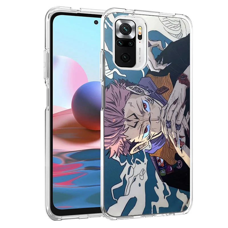 Japan Anime Jujusu Kaisen Phone Case For Xiaomi Redmi 12 12C 10 10C 10A 9 9A 9C 9T 8 8A 7 7A 6 Pro 6A K70 K60 K40 K20 S2 Print C