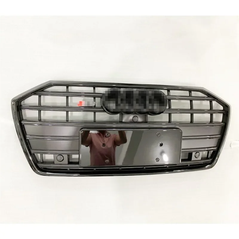 For With ACC Audi A6 S6 C8 2019 2020 2021 2022 Car Front Bumper Grille Center Grille (S6 Style Dedicated)Car Styling Accessories