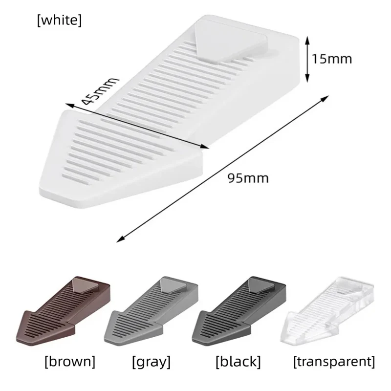 Arrow Door Stopper Thickened Fixed Punch-Free Windproof and Wear-Resistant Transparent Living Room Door Backstop