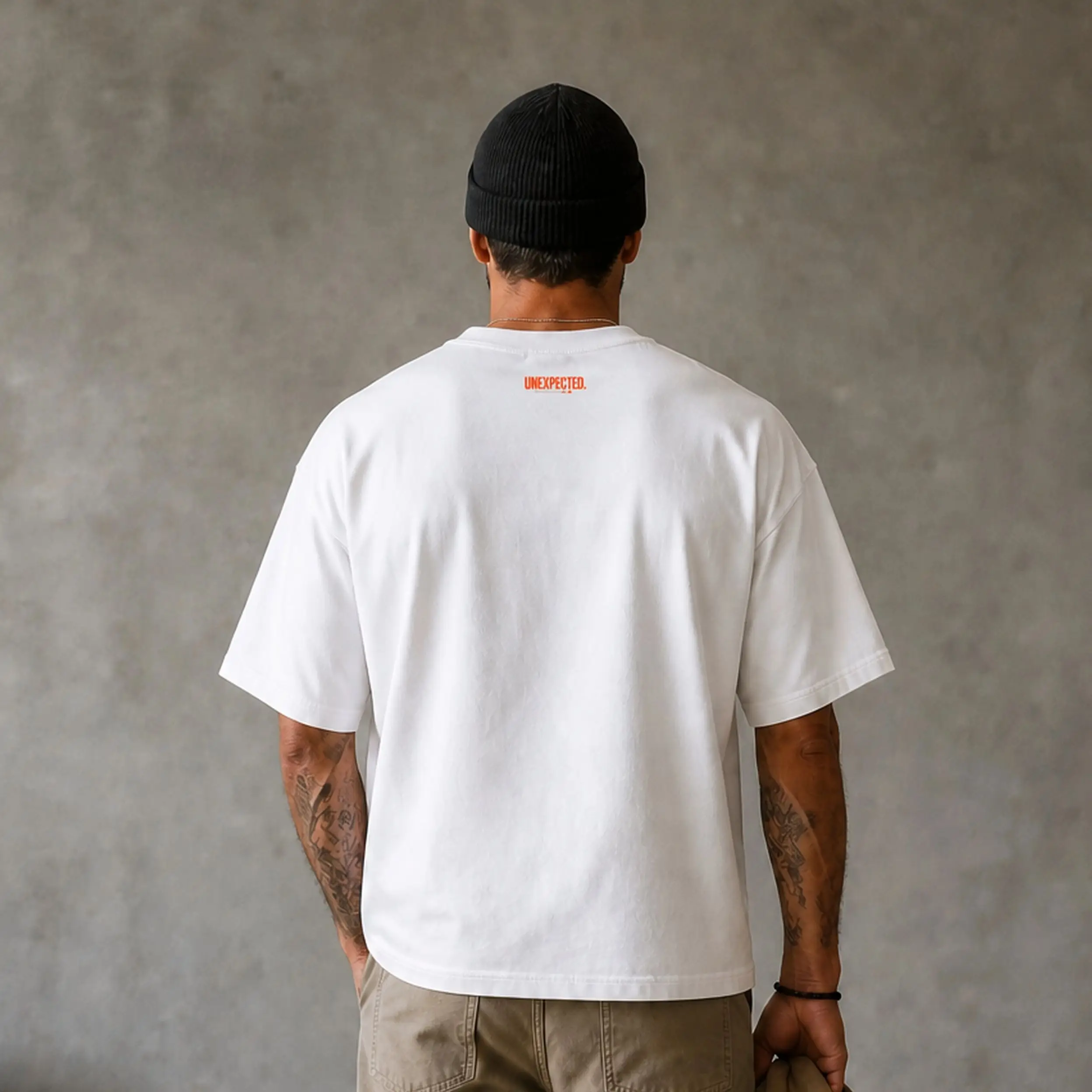 ALLOW FOR THE UNEXPECTED Deconstructed Type Heavyweight T-Shirt
