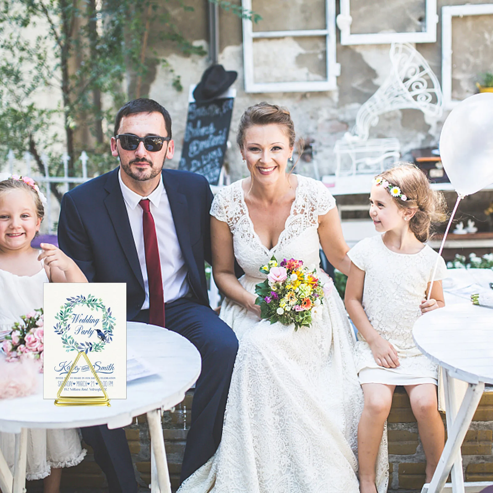 Place Card Holder 24 Pieces Table Number Stands for Photo Food Sign Memo Note Photo Frame Base Desktop Decoration