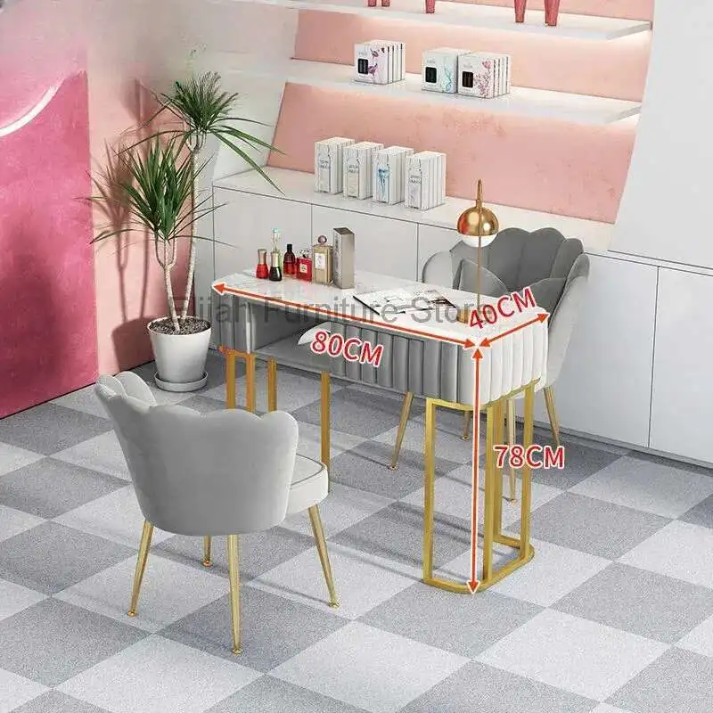 

Cleaner Manicure Nail Table Beauty Reception Modern Professional Nail Table Dressing Nailtech Tavolo Manicure Salon Furniture