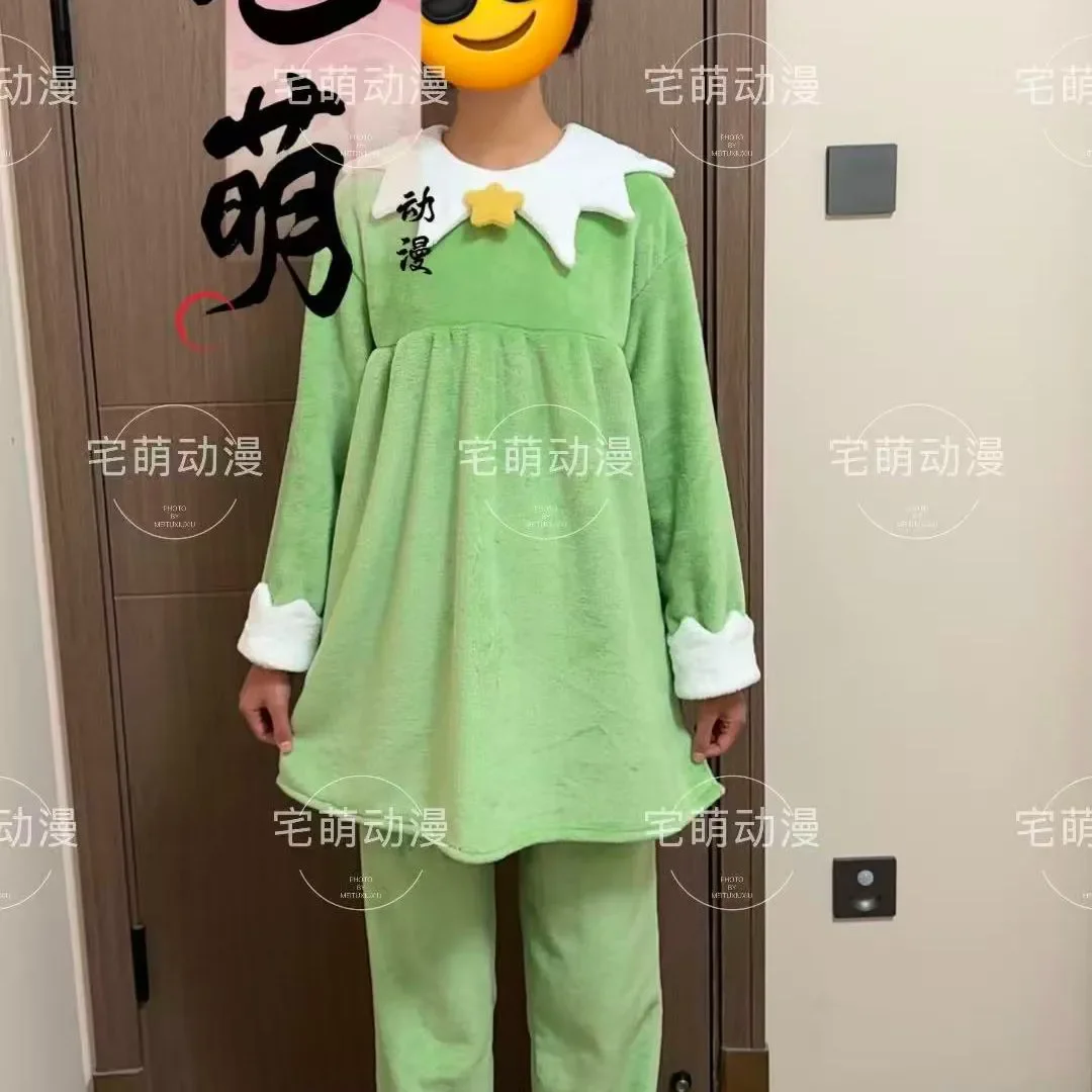 

Anime KINOMOTO SAKURA Cartoon Cosplay Pajamas Suit Cartoon Nightgown Leisure Wear Sleepwear Mascot Student Fans Gift