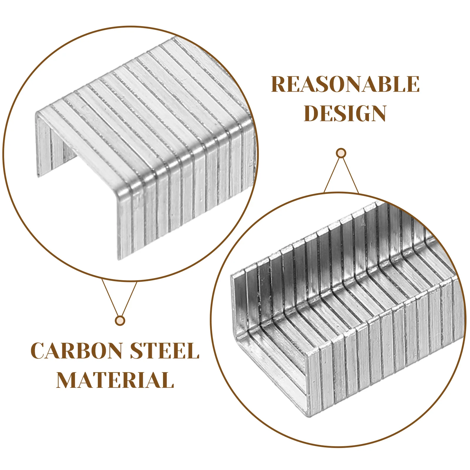 

1000pcs Pneumatic Narrow Crown Carbon Steel Staples for Woodworking Durable Metal Fasteners Compatible with Electric Nail Gun