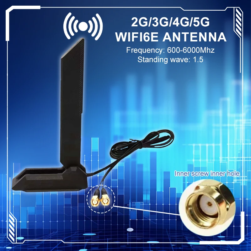 4G/5G Router Antenna 600-6000MHz Frequency Band WiFi 6 WiFi 7 Wireless Network Card Antenna SMA Interface RP-SMA Connector