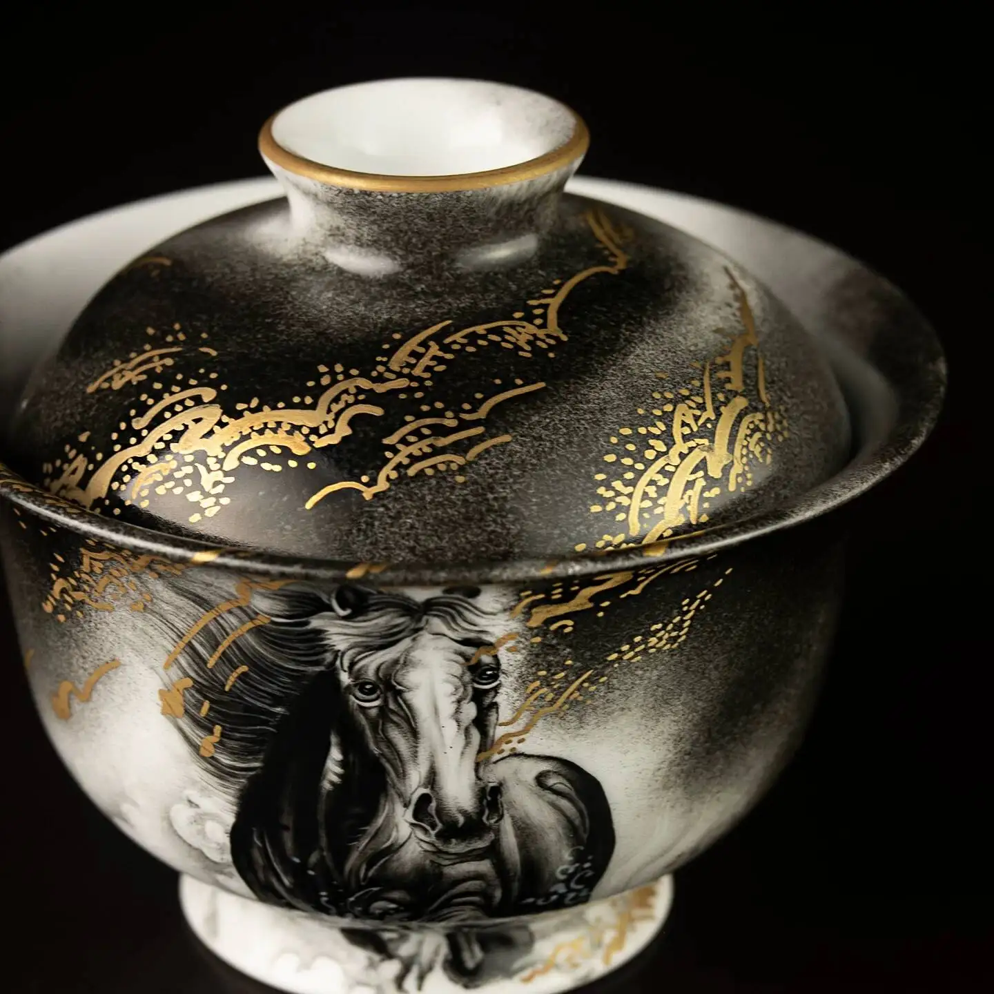 Sacred Mountain Jingdezhen Pastel Hand-Painted 