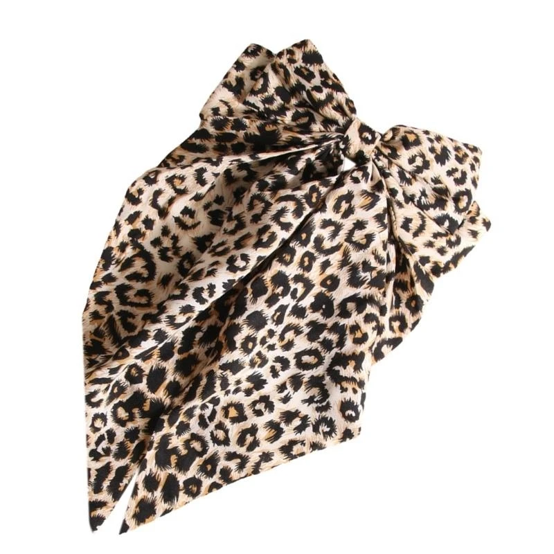 39BC Sweet Bowknot Hair Clip Leopard Pattern Hairpin Sweet 2000s Trend Hair Clip