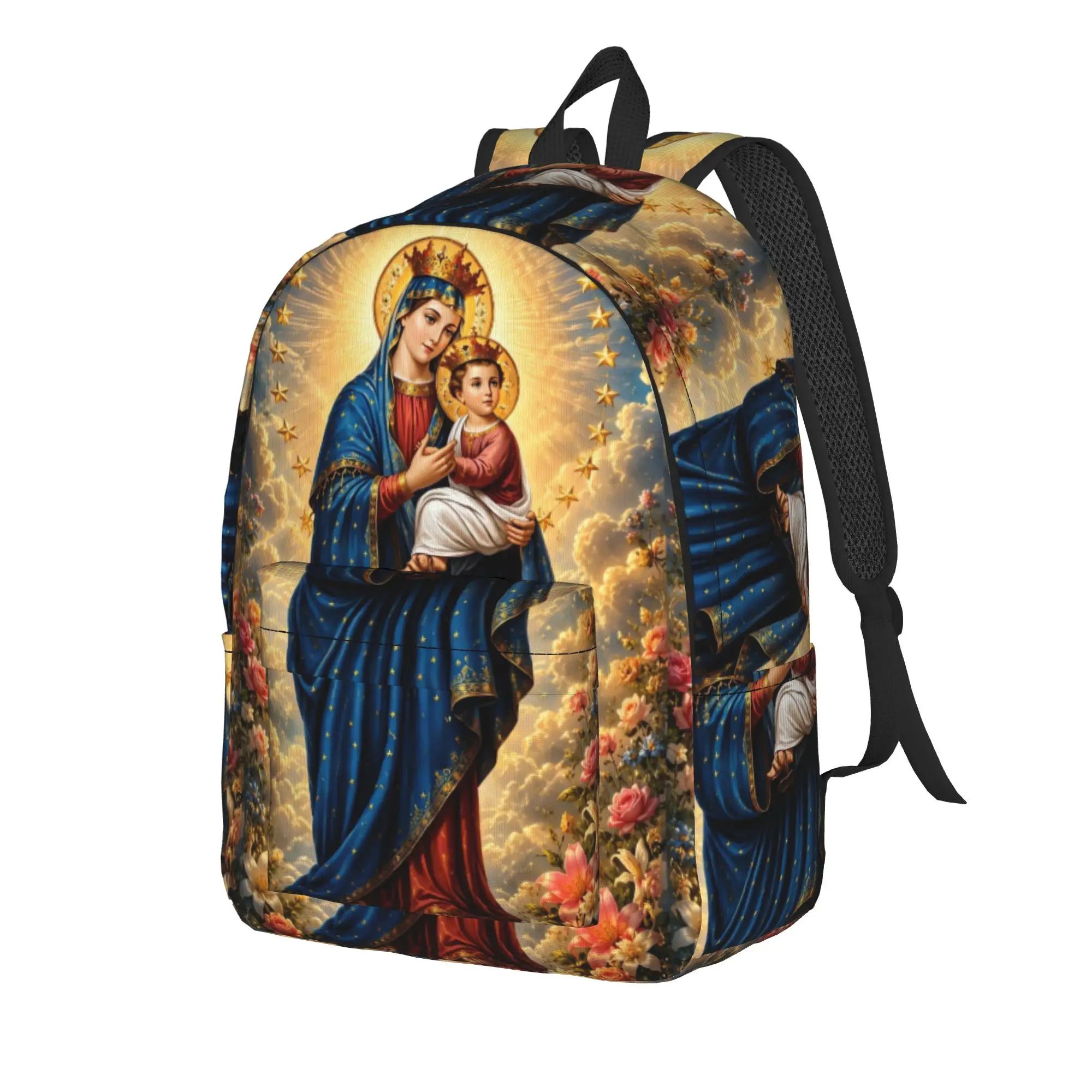 Mystic Ornate Mandala Backpack  Travel Backpacks Men Kawaii School Bags Designer Big Rucksack