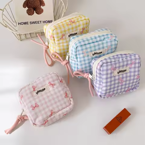 Korean Version Mini Makeup Pouch for Travel Lipstick Envelope Portable Cosmetic Jewelry Storage Bag Christmas/Birthday Gift Idea