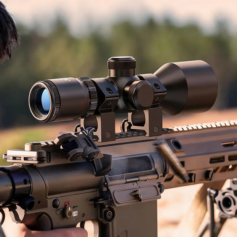 Mira telescópica compacta para Rifle, 3-9x40 mil-dot, retícula cruzada, óptica táctica, mira telescópica Ar15 Airsoft con soportes para mira de 20mm