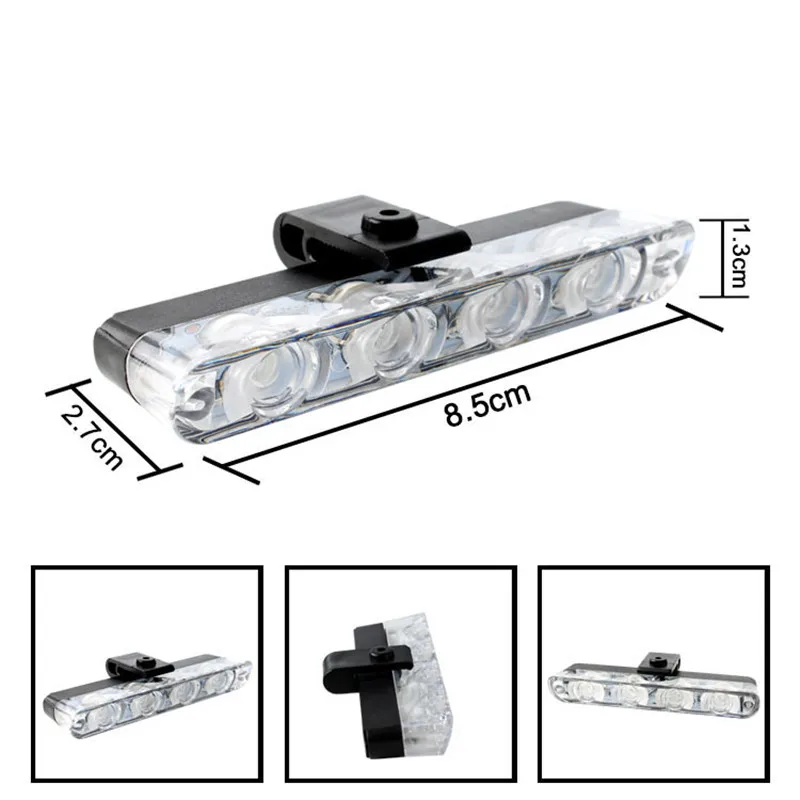 4 In 1 Car Front Grille Emergency Lights Multi-Mode Flashing LED Light Auto Lights 12V Flash Red Blue For Car Truck Van SUV