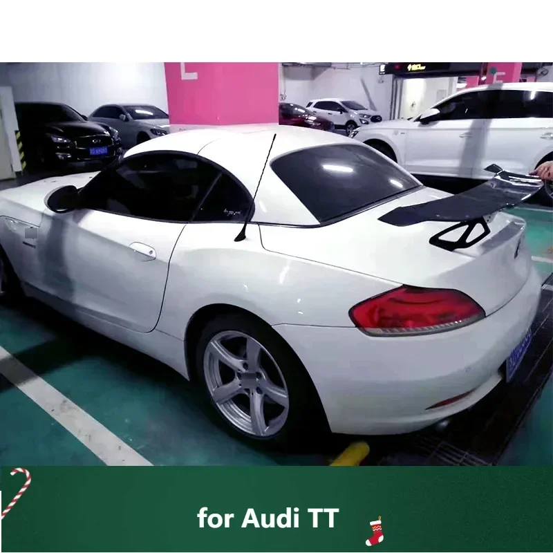 

New! Glossy Black Spoiler for Audi TT Type V ABS Plastic Car Rear Trunk Wing Accessories