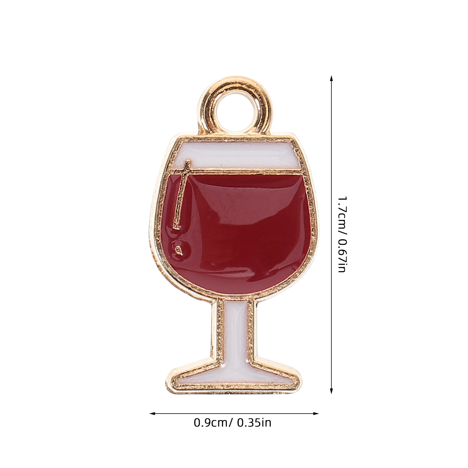 10 قطعة كأس النبيذ الزجاجي المعلقات سبائك الزنك DIY بها بنفسك مجوهرات سحر ل قلادة سوار أقراط صياغة مشروب النبيذ خمر #2