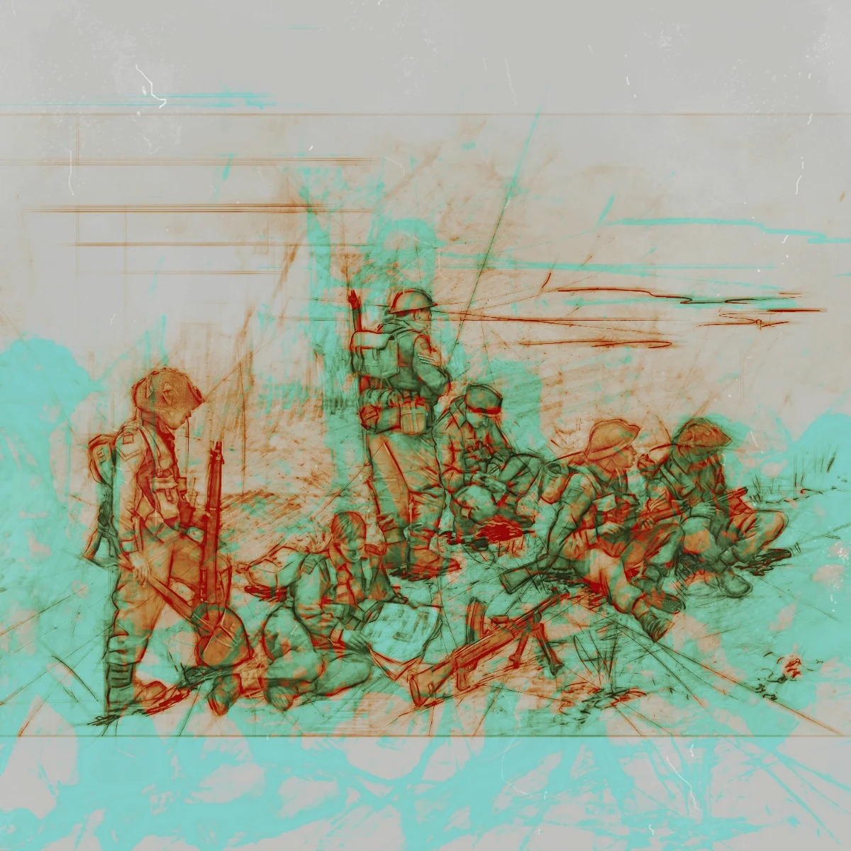 

Набор неокрашенных моделей из смолы в масштабе 1/35, британская пехота Нормандии 1944 года (6 фигурок), в разобранном и неокрашенном виде, GK.