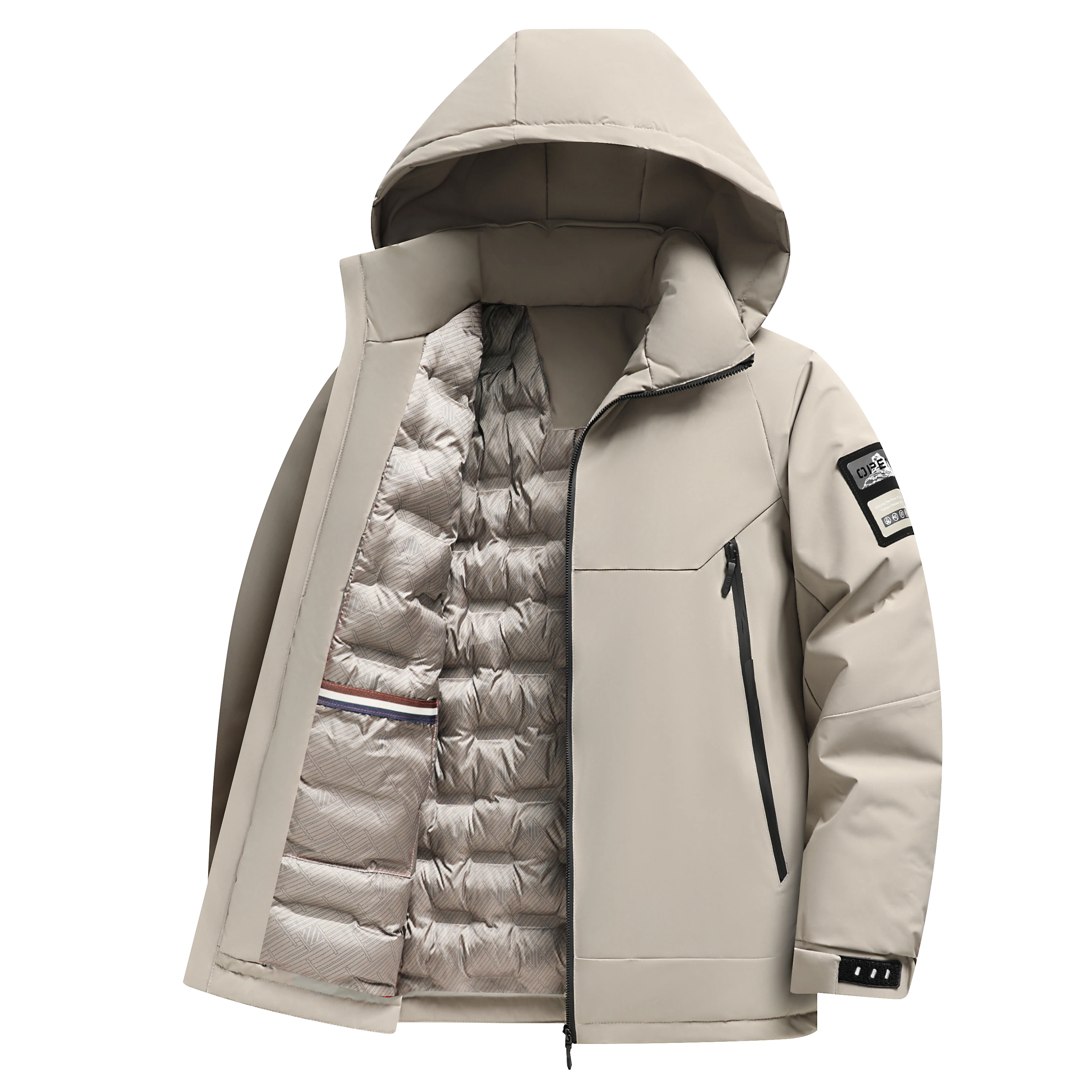 2026 Winter New Style Men's Fashion Casual Warm Thick Hooded Cotton Jacket Coat - Versatile and Stylish