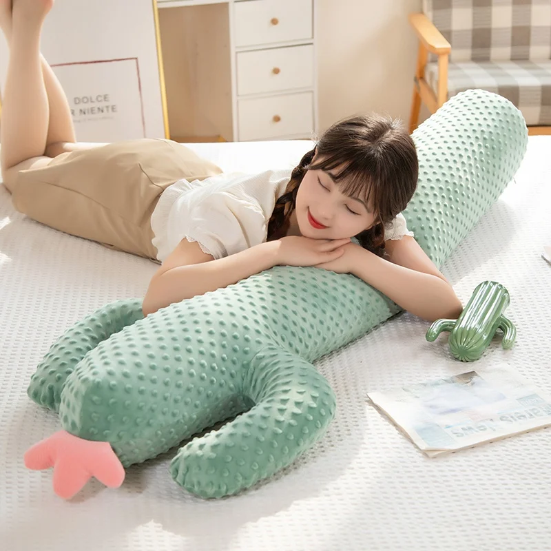 Oreiller en peluche angicantum de style pur frais, oreiller câlin pour jambe enceinte, coussin de lit, décor de canapé, cadeau d'anniversaire pour elle, 1m, 1.5m