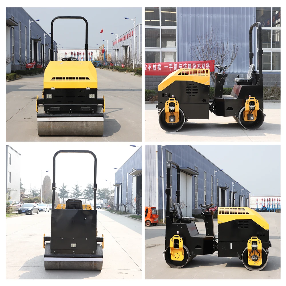 best selling 3000kg rubber wheel road roller ride on compact road roller