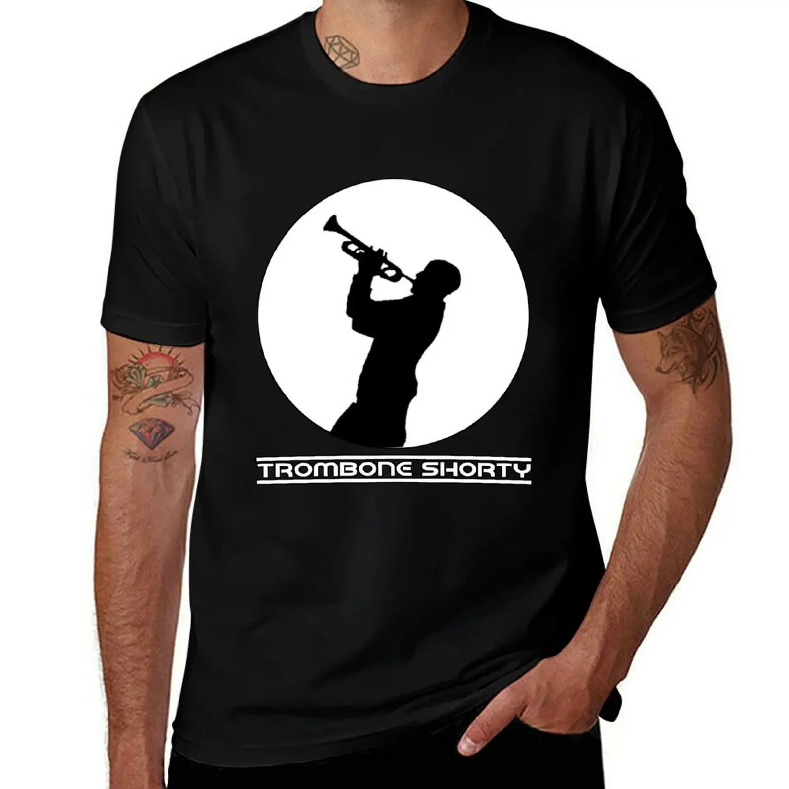 

Trombone Shorty T-Shirt cotton t shirts high quality mens graphic t shirts
