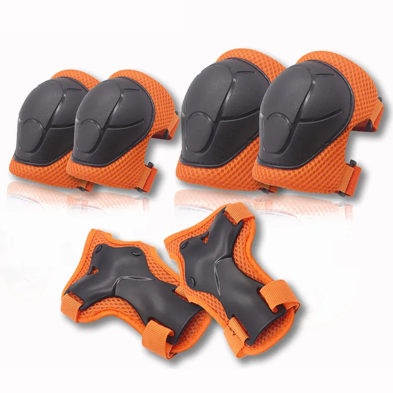 Kinder Rollschuh Schutz ausrüstung sechsteiliges Set Sport helm Schutz ausrüstung Skateboard Skating Schutz ausrüstung Knie