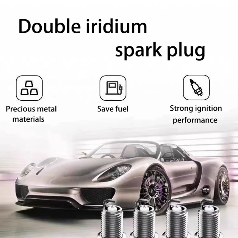 4pcs High Performance Auto Spark Parts Double Iridium Spark Plug For Car Mercedes-Benz B200 W245 2.0L 2008-2012 Engine 266960