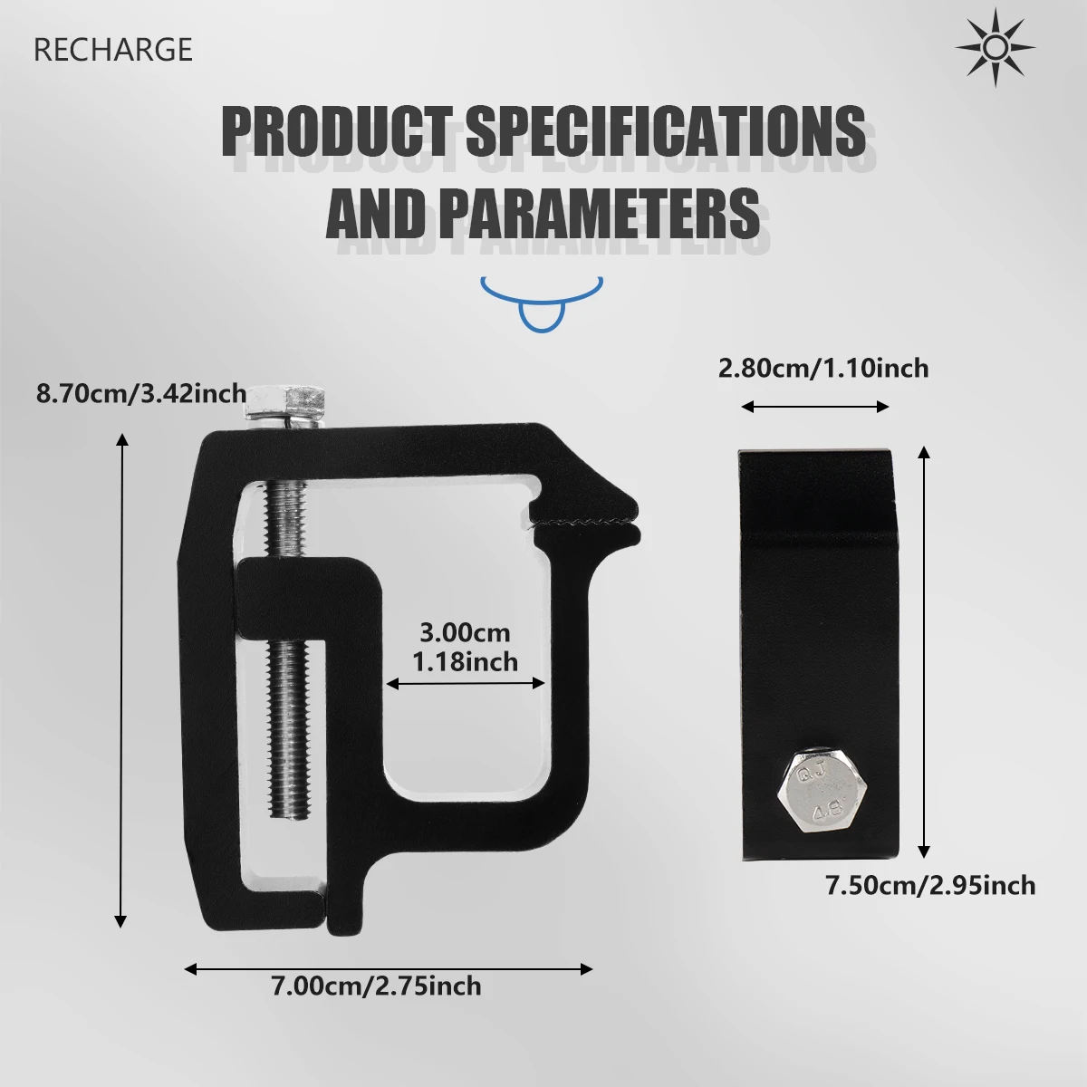General purpose For truck top cover pickup truck Camper shell mounting clamp fixed mounting bracket 1/2//4/6pcs