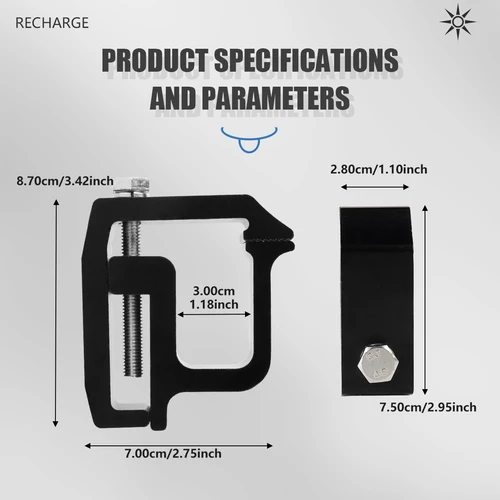 Imagen 2 del producto Uso General para cubierta superior de camión camioneta Camper abrazadera de montaje de carcasa soporte de montaje fijo 1/2/4/6 Uds