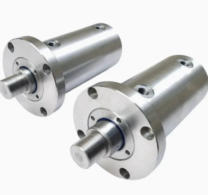 Single-Rod Single-Acting Medium-Pressure Steel Automobile Maintenance Equipment Jacking Flange Hydraulic Cylinder 1 Year