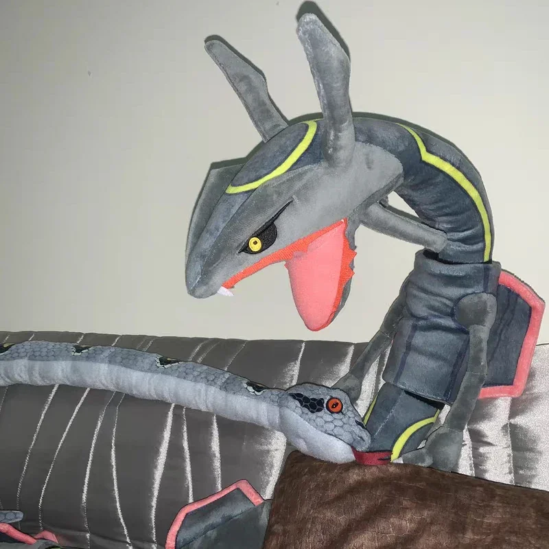 170 cm Rayquaza Pokemon große Plüschtiere Anime Puppe süße Kawaii Riesen Pokémon gefüllte Plüschkissen Geschenk für Kinder Weihnachten – Detail 9
