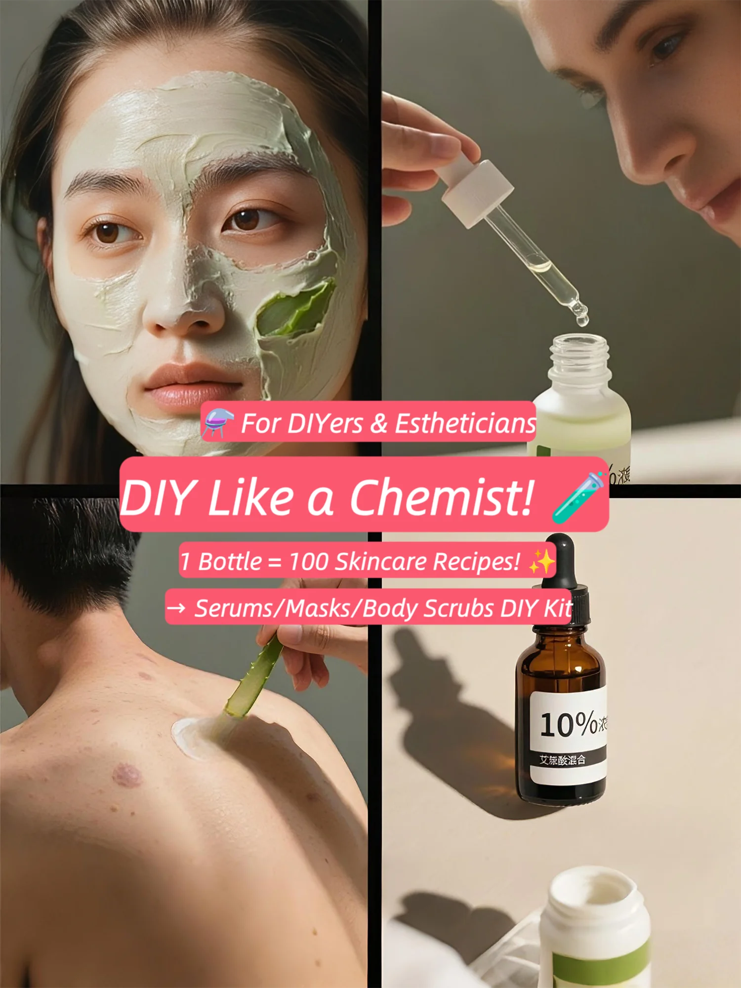 Polvo de ácido mandélico, pureza 99.9%, natural, grado cosmético, suero de ácido mandélico DIY, cáscara/máscara de ácido candélico, crema hidratante