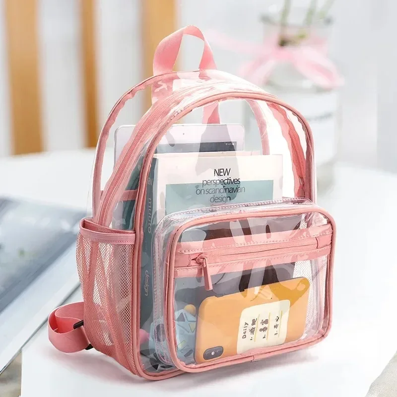 2024 Transparent backpack new summer leisure PVC backpack jelly bag large capacity transparent student backpack HD192
