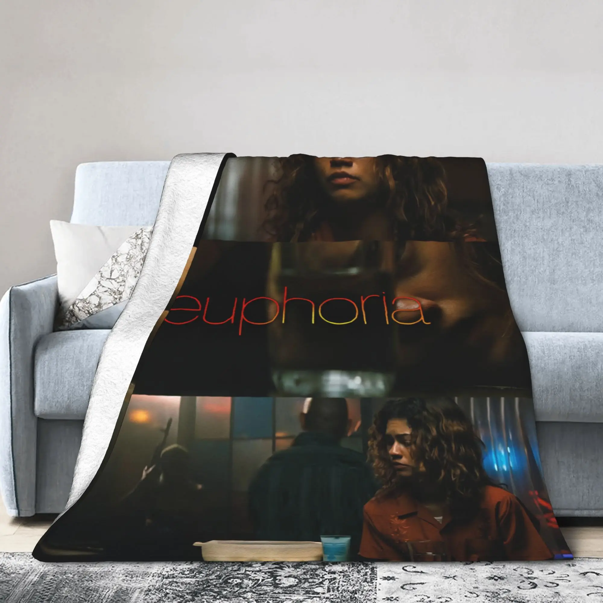 Relax Euphorias Season 3 – Accessoires de couverture décoratifs pour canapé, couvertures légères en polaire fine pour l'extérieur