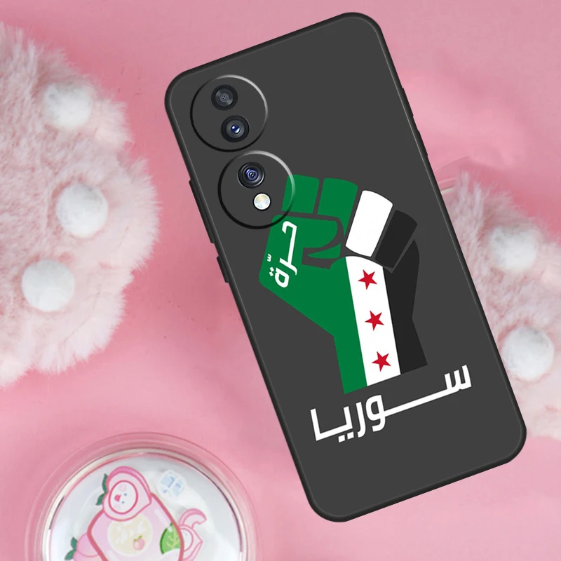حافظة علم جمهورية سوريا لهاتف Honor Magic 7 Lite 5 6 Pro Honor 200 50 70 90 Lite X9b X9a X8b X8a X8 X9 X9c