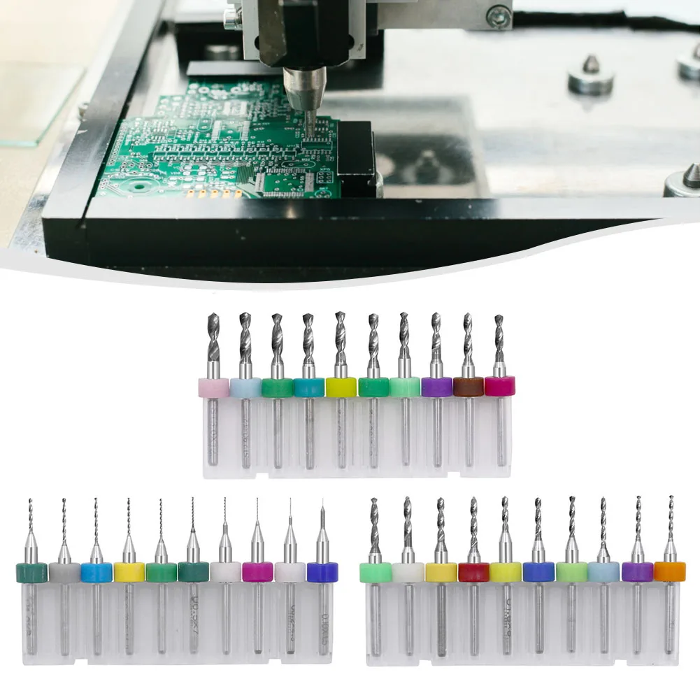 

30PCS PCB Drill Bits Set with Carbide Material for Accurate Metal and Circuit Board Drilling with Reduced Breakage Risk