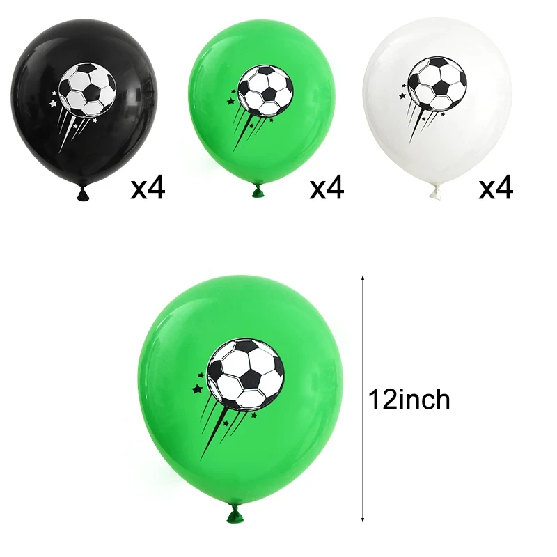 12pcs Soccer Party Latex Balloons 12\