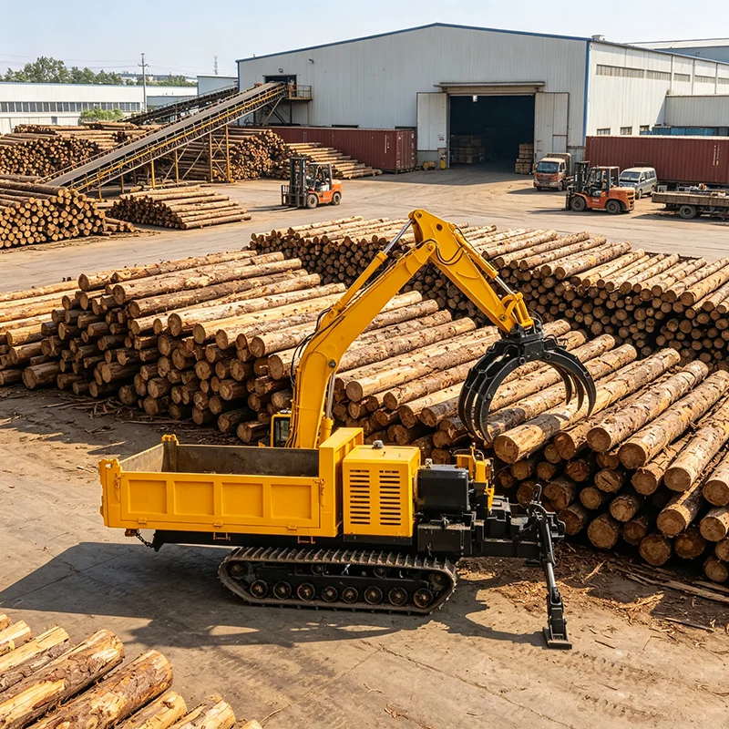Self Loading Rubber Tracked Dumper Hydraulic Crawler Dumper for Landscaping Work