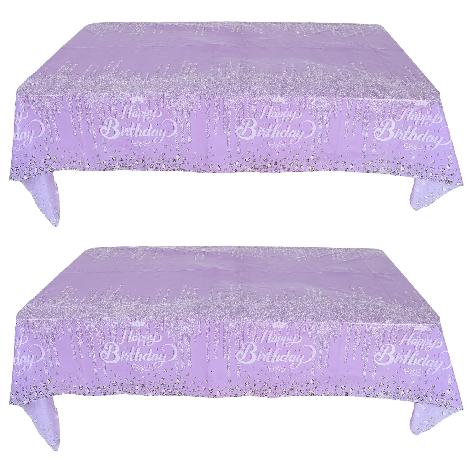 Glitter Tablecloth - 2pc Taplak Meja Plastik Sekali Pakai