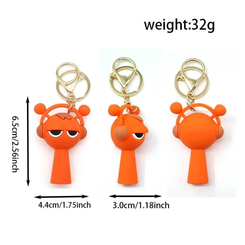 

Sprunki PVC Action Figures Keychains Cartoon Anime Model Dolls Keyrings Creative Car Bags Pendant Key Holders Boys Girls Gift