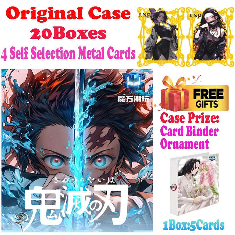 2024 Newest Case Wholesale Cube Culture Demon Slayer Colored Paper Card Shinobu Anime Trading Mitsuri CCG TCG Hobbies Gift