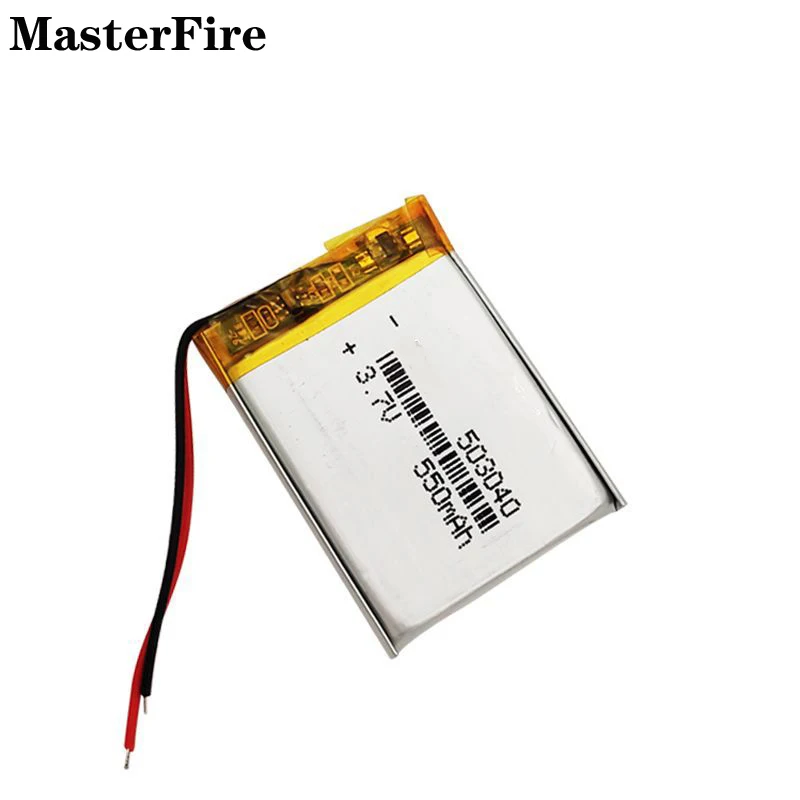 Wholesale 503040 3.7V 550mah Rechargeable Lithium Polymer Battery for Driving Recorder Bluetooth Speaker LED Light E-Book Cell