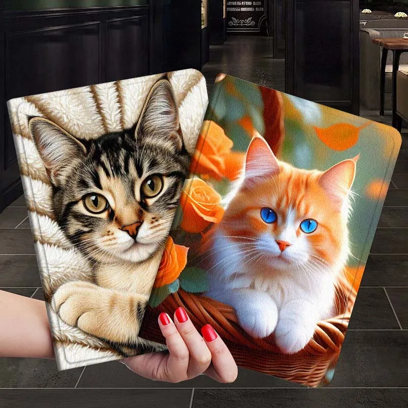 

Cute Tabby Kitten Portrait For Samsung Galaxy Tab S7 S8 S9 S10 FE Plus 12.4 13.1 Inch Tablet Case