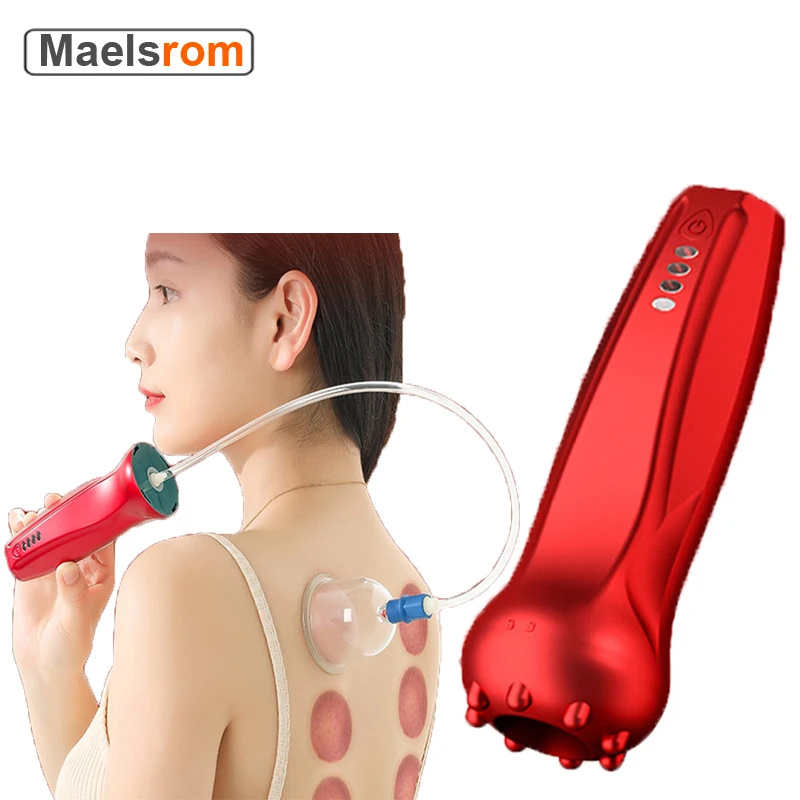 

6PCS Electric Cupping Device Set Vacuum Suction Cup Scraping Body Guasha Scraping Lymph Massager Relieve Fatigue Pain Detox 39cm