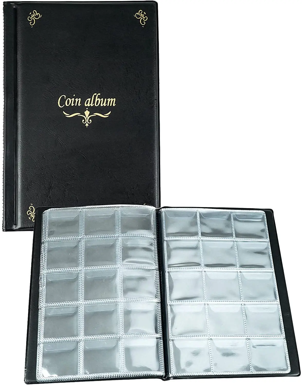 

Coin Album for Collectors,150 Pockets Coin Collection Book Holder Display Storage Case,Collecting Sleeves Organizer Supplies