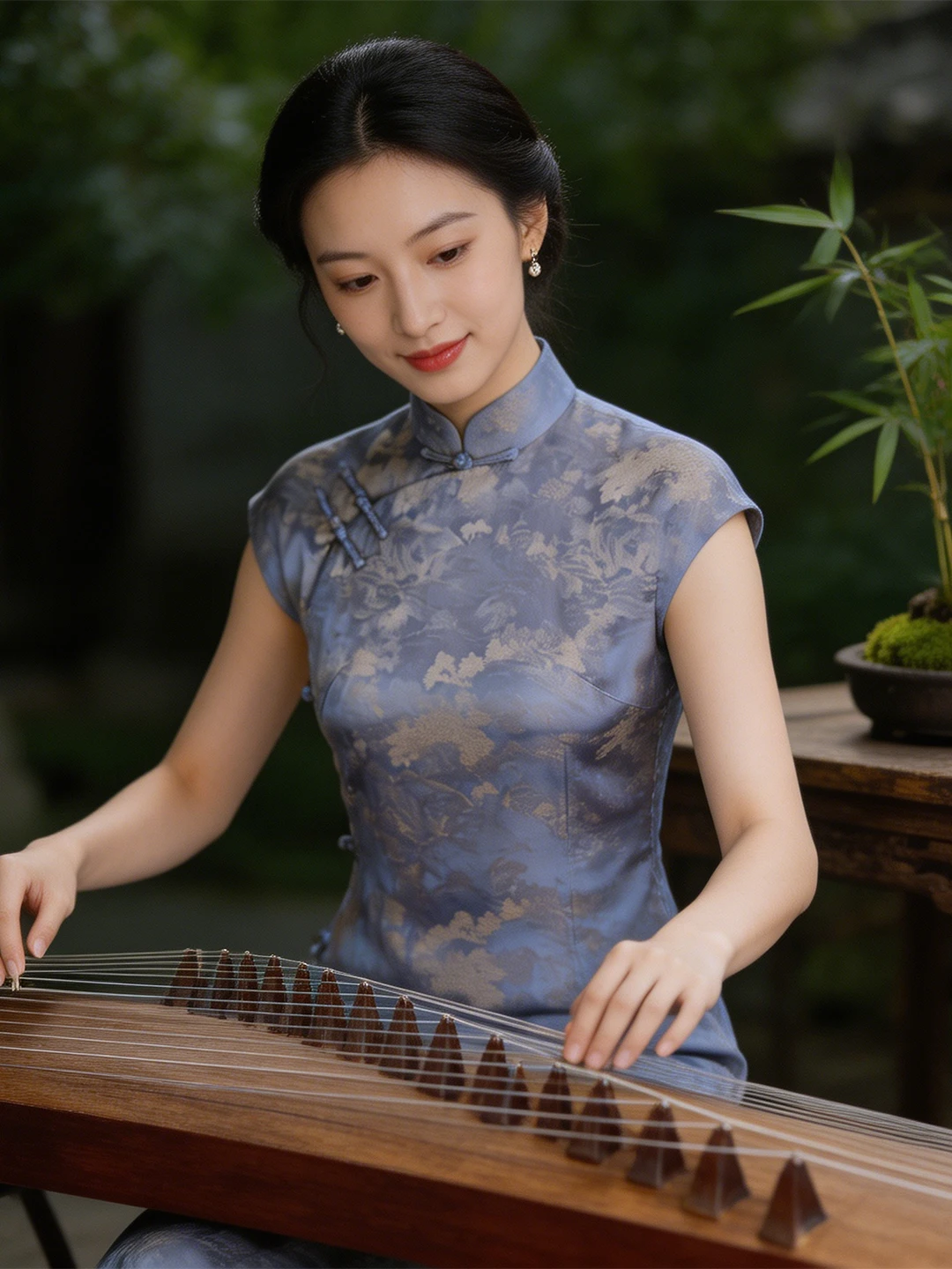 

Ele Dorabana Dr Floral Embroidery Retro Sle Women's Long Qipao Daily Wear ort Sve Long Dr