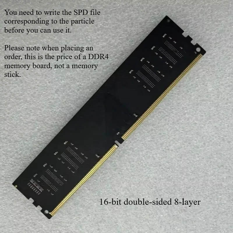 Super Sale DDR4 Memory Board Desktop DDR16bit 8pin Memory Repair PCB Board, Double-Sided Tinned, with Resistor